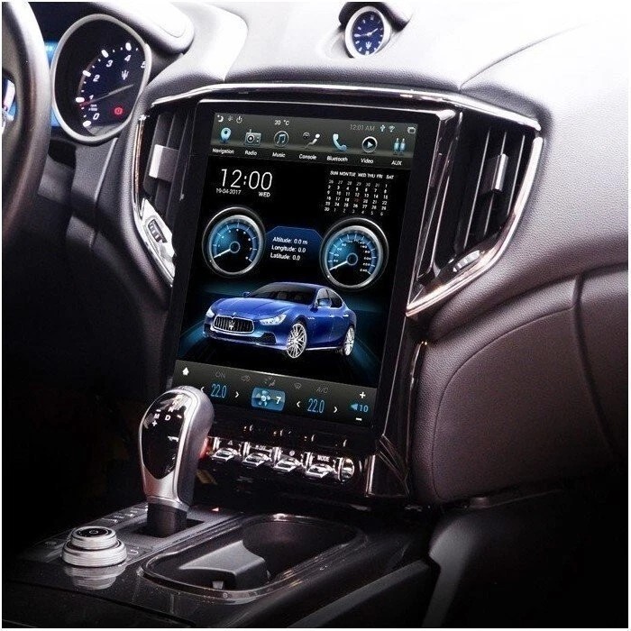 12.1″ Android Navigation Car Gps Stereo Tesla Style For Maserati Ghibli 2014~19