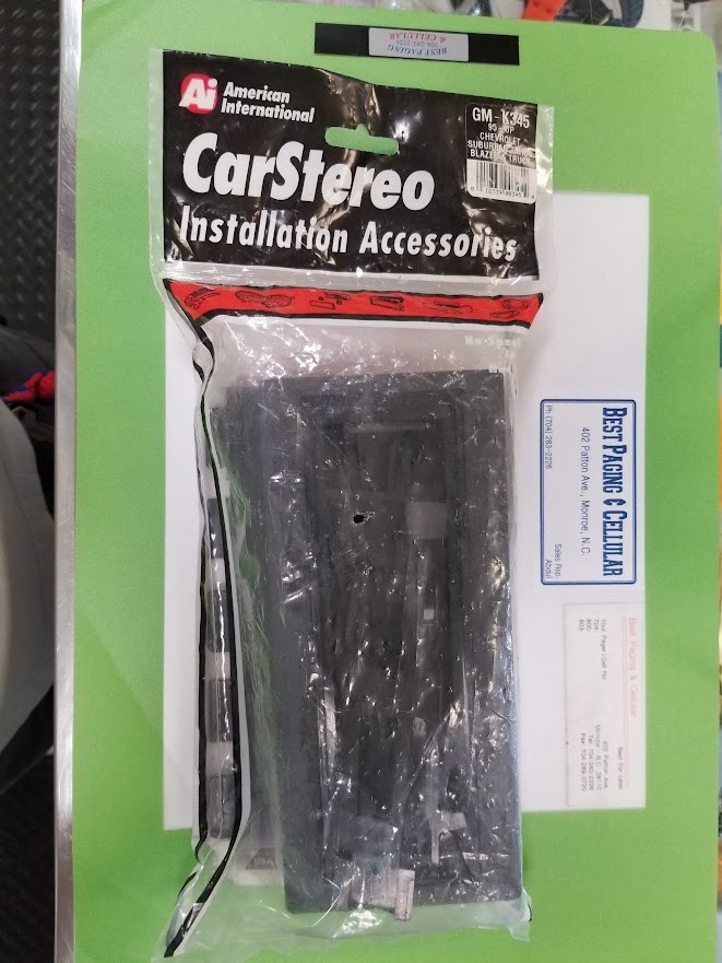 Vintage GM Car Stereo Mounting Kit GM-K345 Dash Kit for GM 1995 and above NOS
