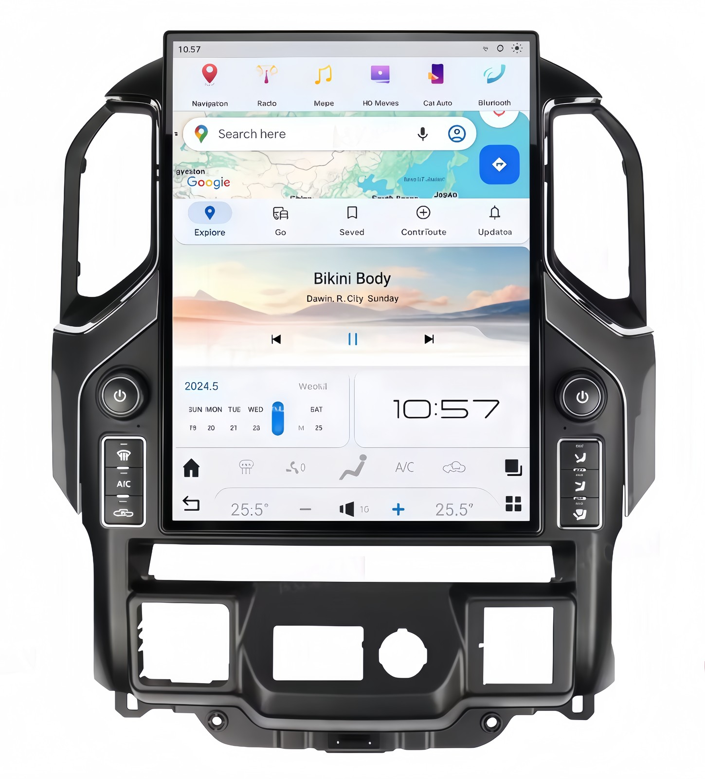 15.6” Tesla Style Car Stereo Radio For 2019-2022 Chevrolet Silverado GMC Sierra