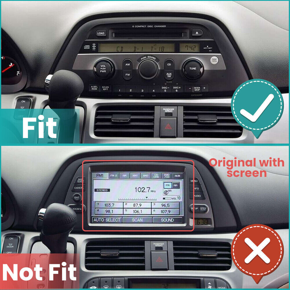 1280*800P Screen For Honda Odyssey 2005-2010 Android Stereo Radio Navi GPS Navi