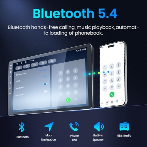 [4GB+64GB] Car Radio for Dodge Challenger 2008-2014: 7 Inch 4GB RAM 64GB ROM