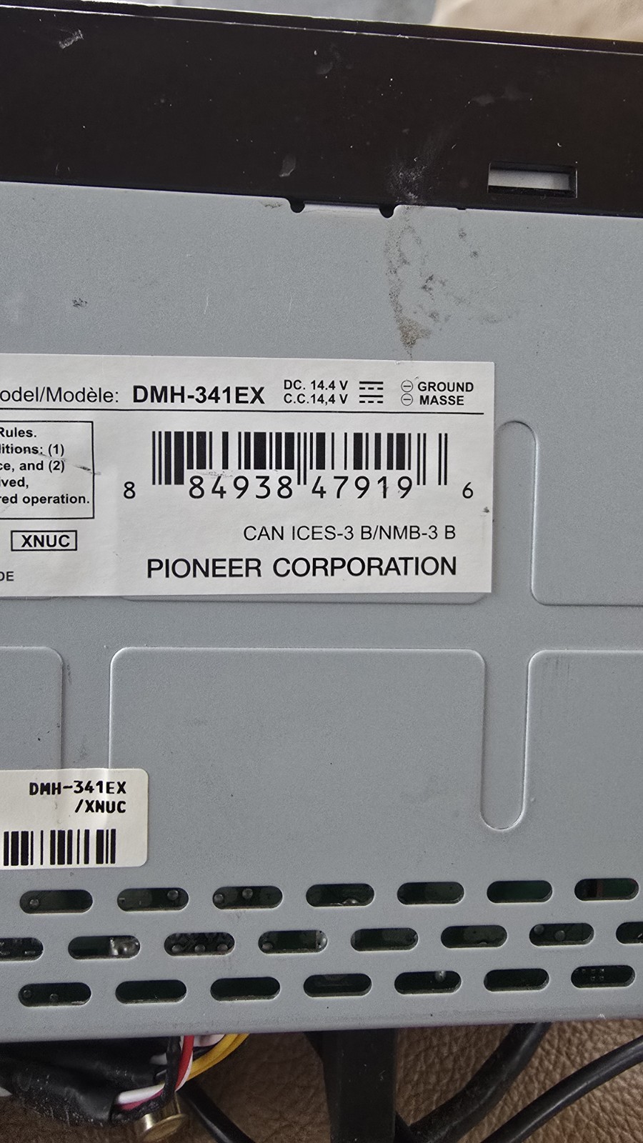 Pioneer DMH-341EX Digital Media Receiver Duble Din Radio