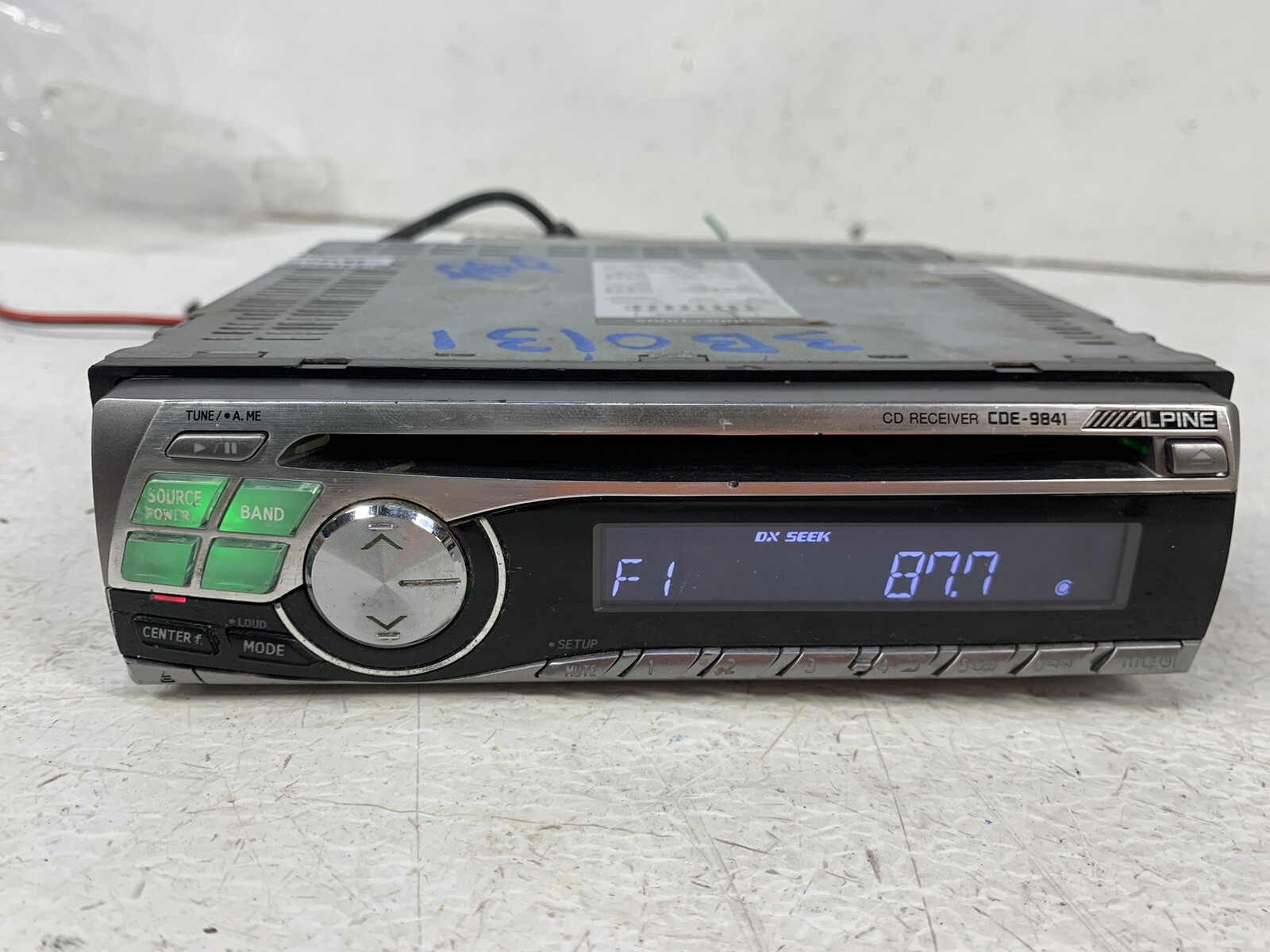 Alpine CDE-9841 radio stereo CD player receiver single din head unit power test