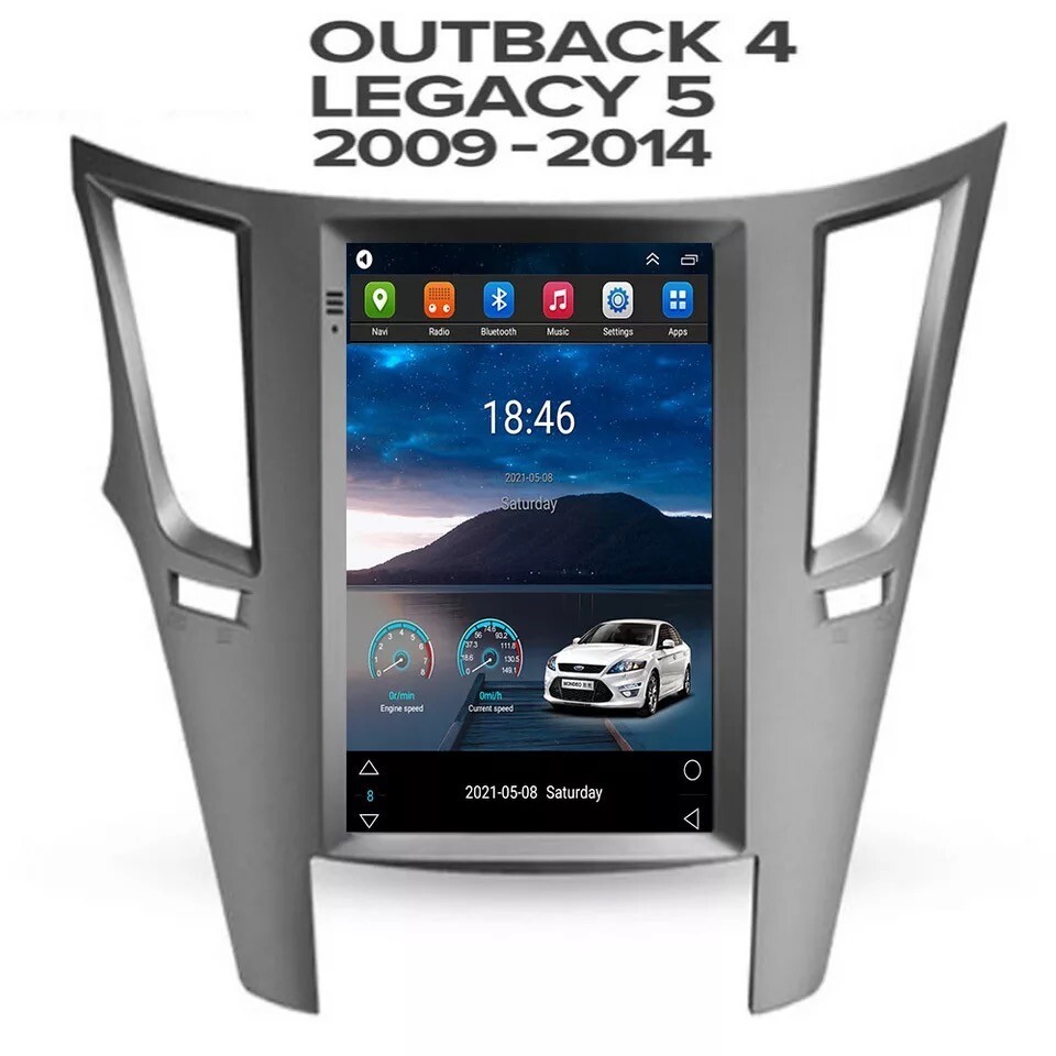 10.4″ Touchscreen Radio Android Gps Navigation For Subaru Outback Impreza Legacy