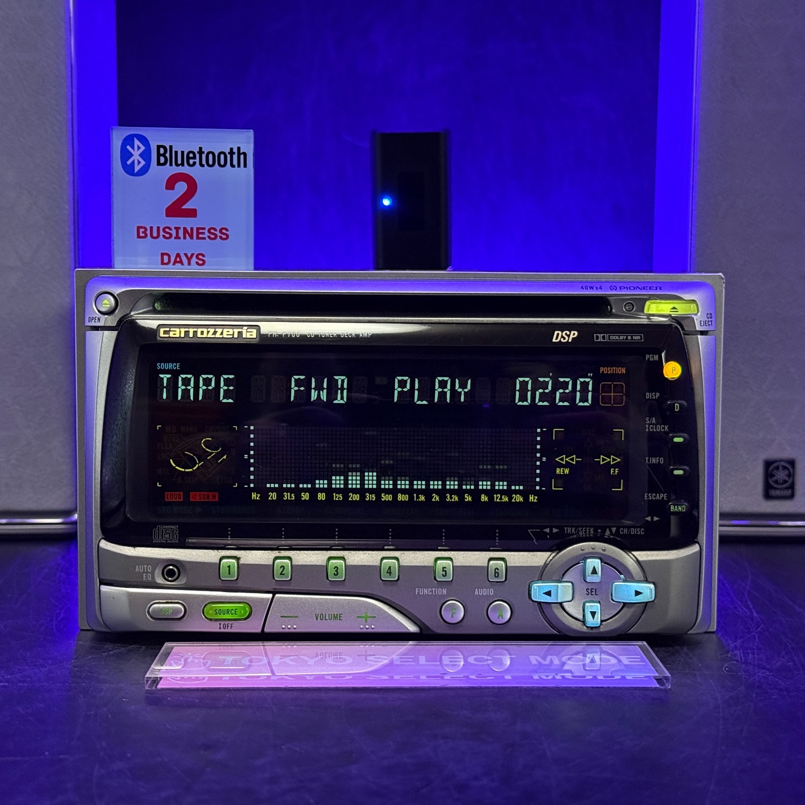 Pioneer Carrozzeria FH-P700 2DIN Car Audio CD Cassette Bluetooth 1997 Vintage