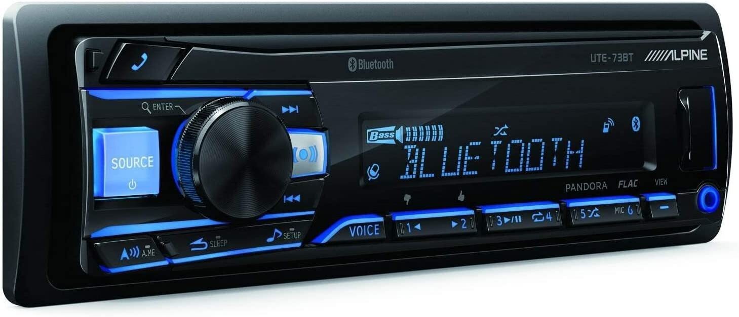 ALPINE UTE-73BT Bluetooth MP3 USB IPOD WMA AUX iPhone Car Stereo Radio