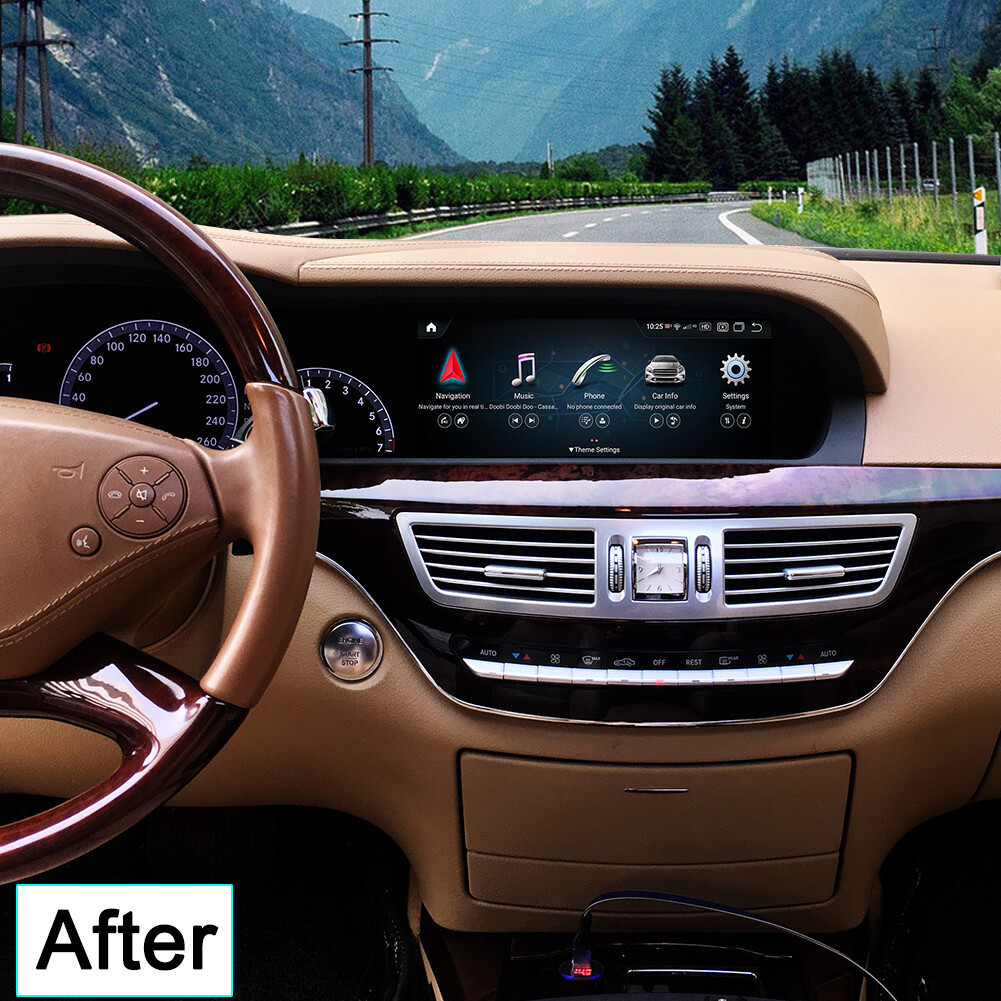 Car Multimedia CarPlay For Mercedes Benz S 2009-2012 NGT3.5 Video Player 4G+64GB