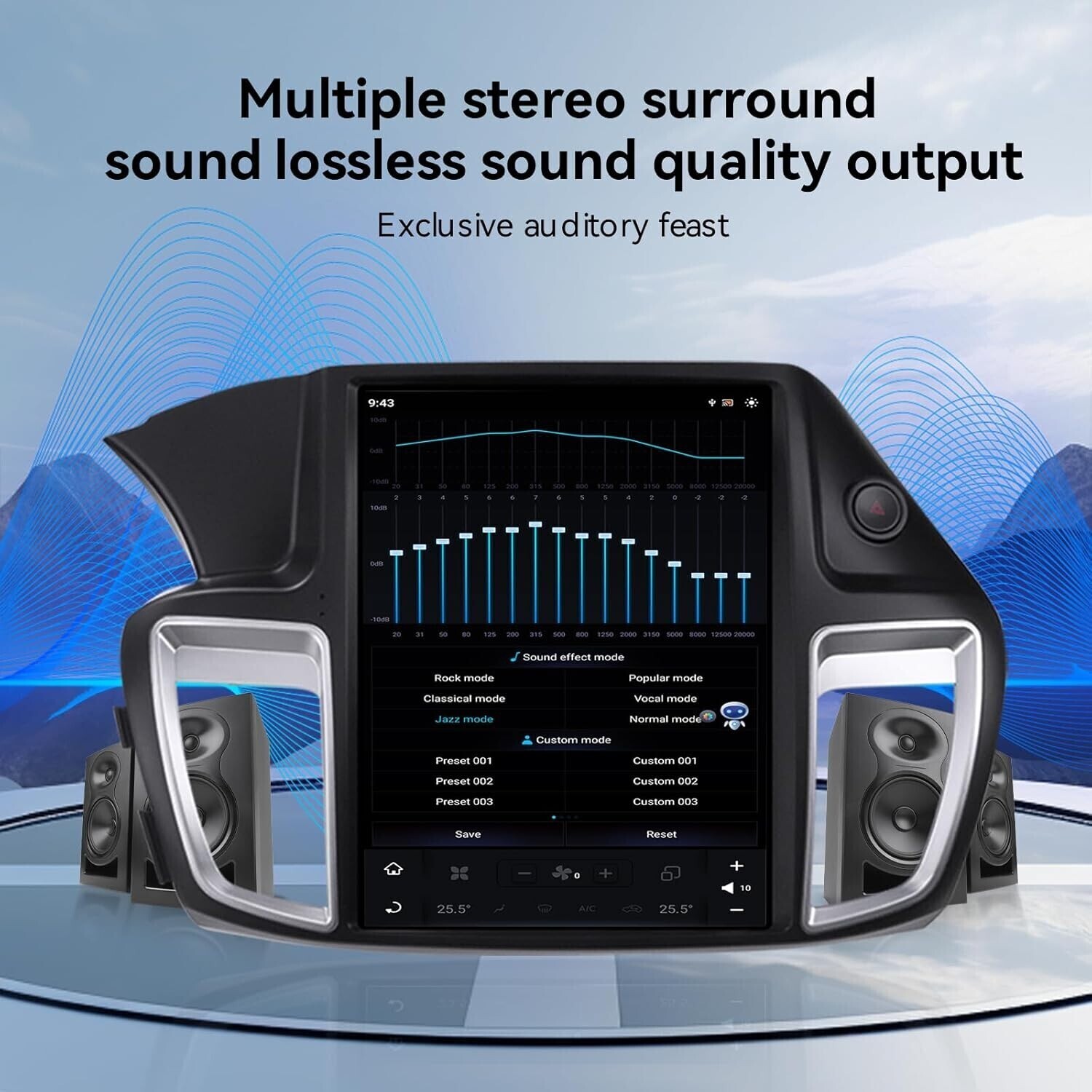 12.1″ Car Stereo Radio Android Tesla Screen 4+64GB For 2013-2017 Honda Accord