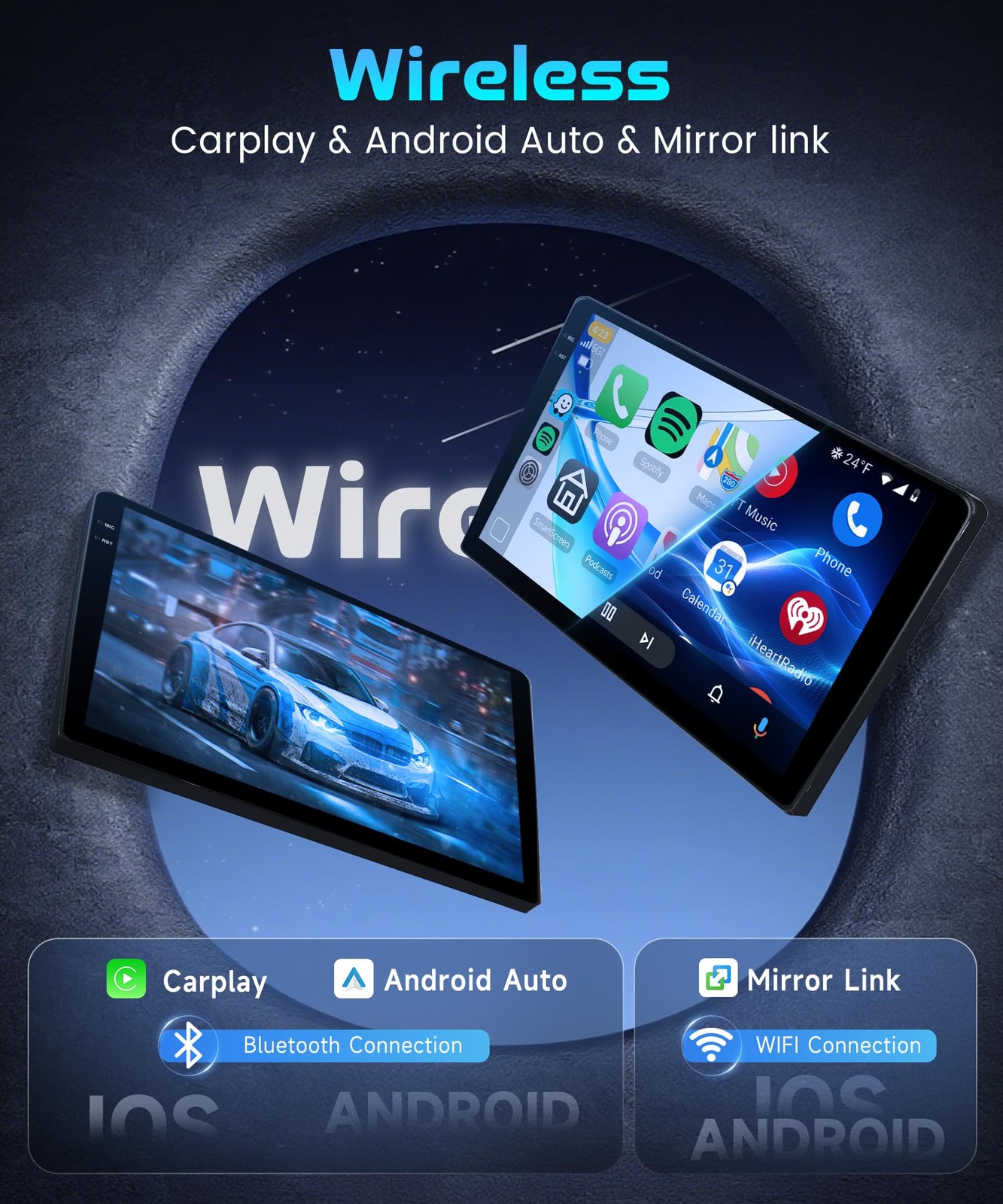 Rimoody 4G64G Android 15 Car Stereo For Honda Crv 2002-2006 Wireless Carplay