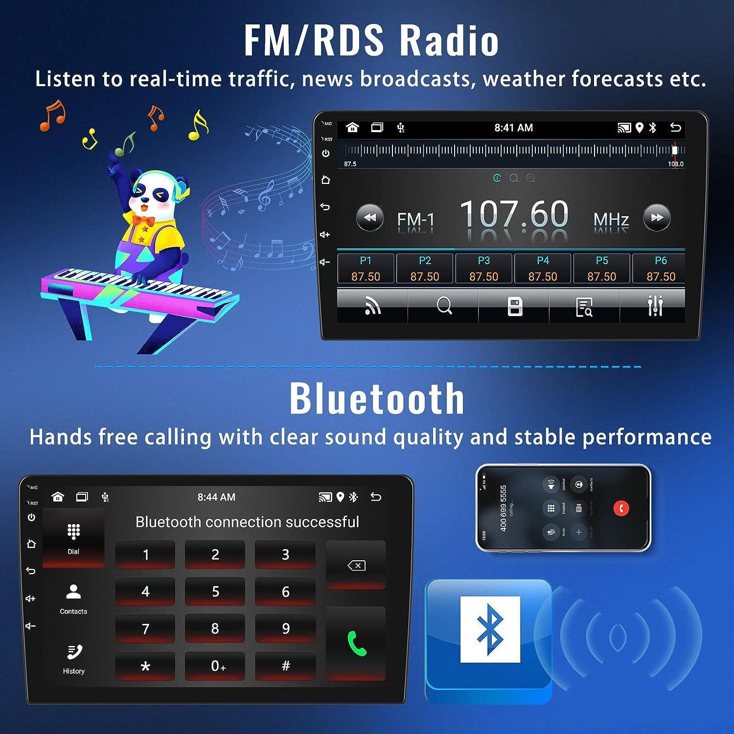 Car Radio Stereo Carplay For 2015-2018 Subaru Legacy Outback Navi 4+64G 9in