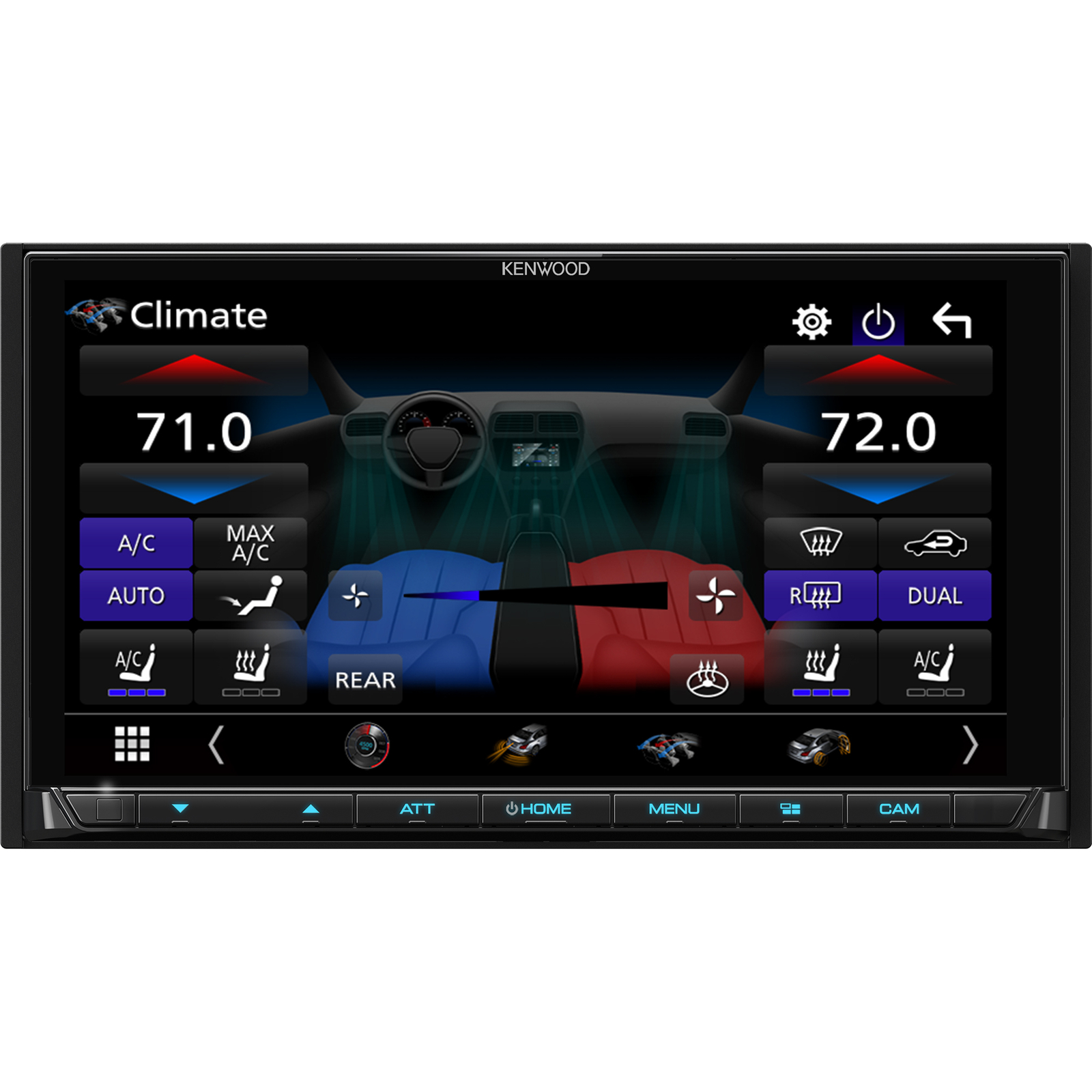Kenwood DMX958XR, eXcelon 6.8″ Double Din Multimedia Receiver w/ Apple CarPlay