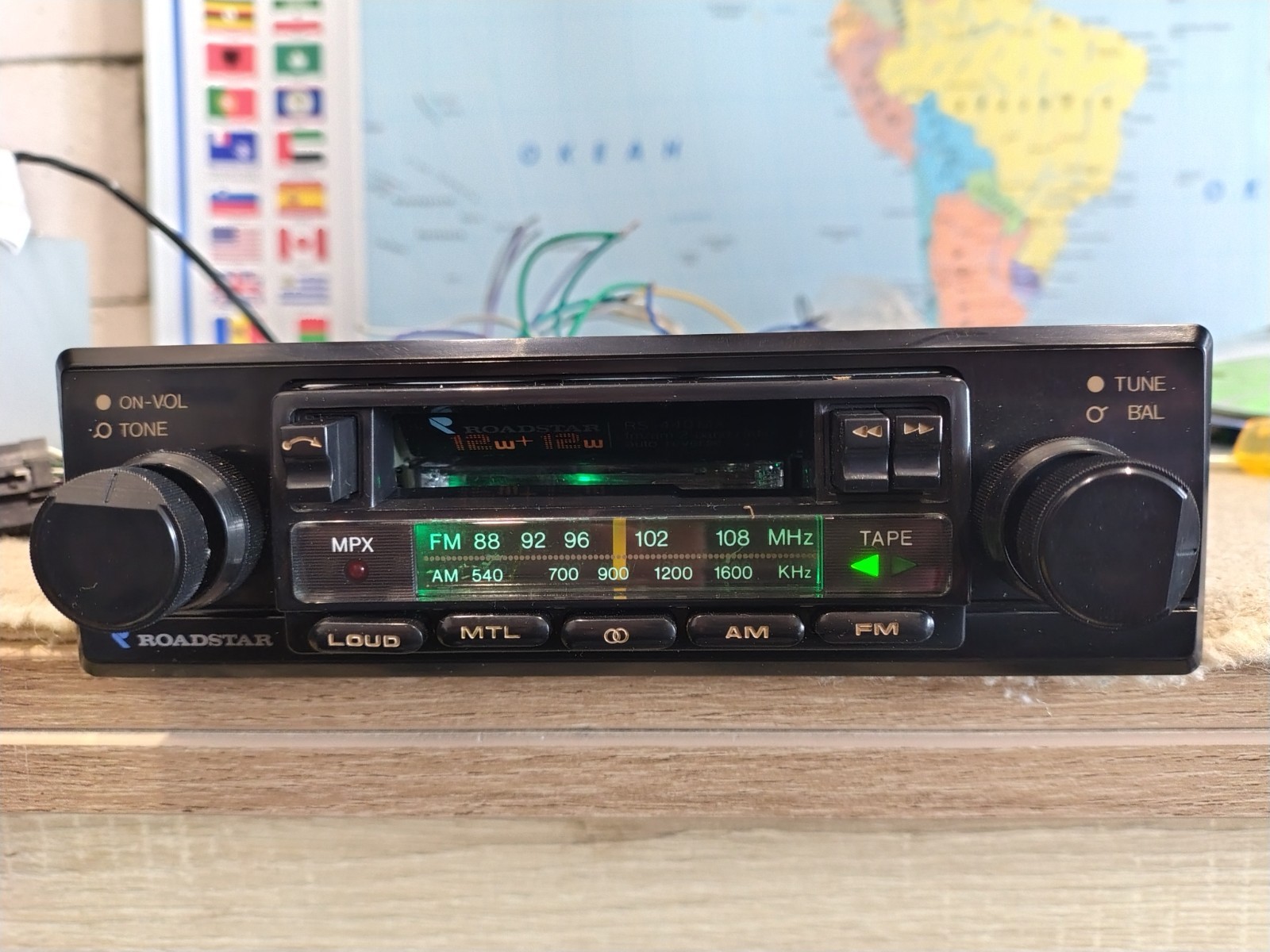 Roadstar RS440MX Car Stereo Cassette In Dash Receiver Fully Working Never Used