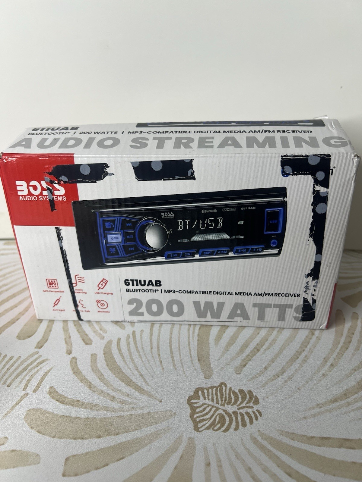 BOSS Audio Systems 611UAB Car Stereo System – Single Din, Bluetooth Black