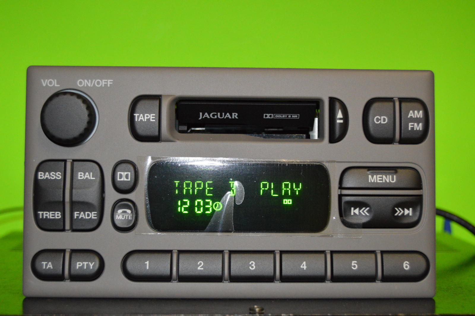 GRAY Jaguar S-Type cassette player radio stereo 00 01 02 XR8F-18K876-DHAGN