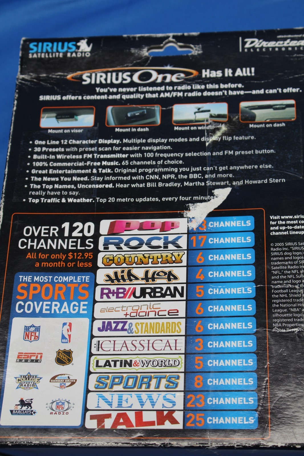 Sirius Satellite Radio Sirius One SV1 All-In-One w/ remote control