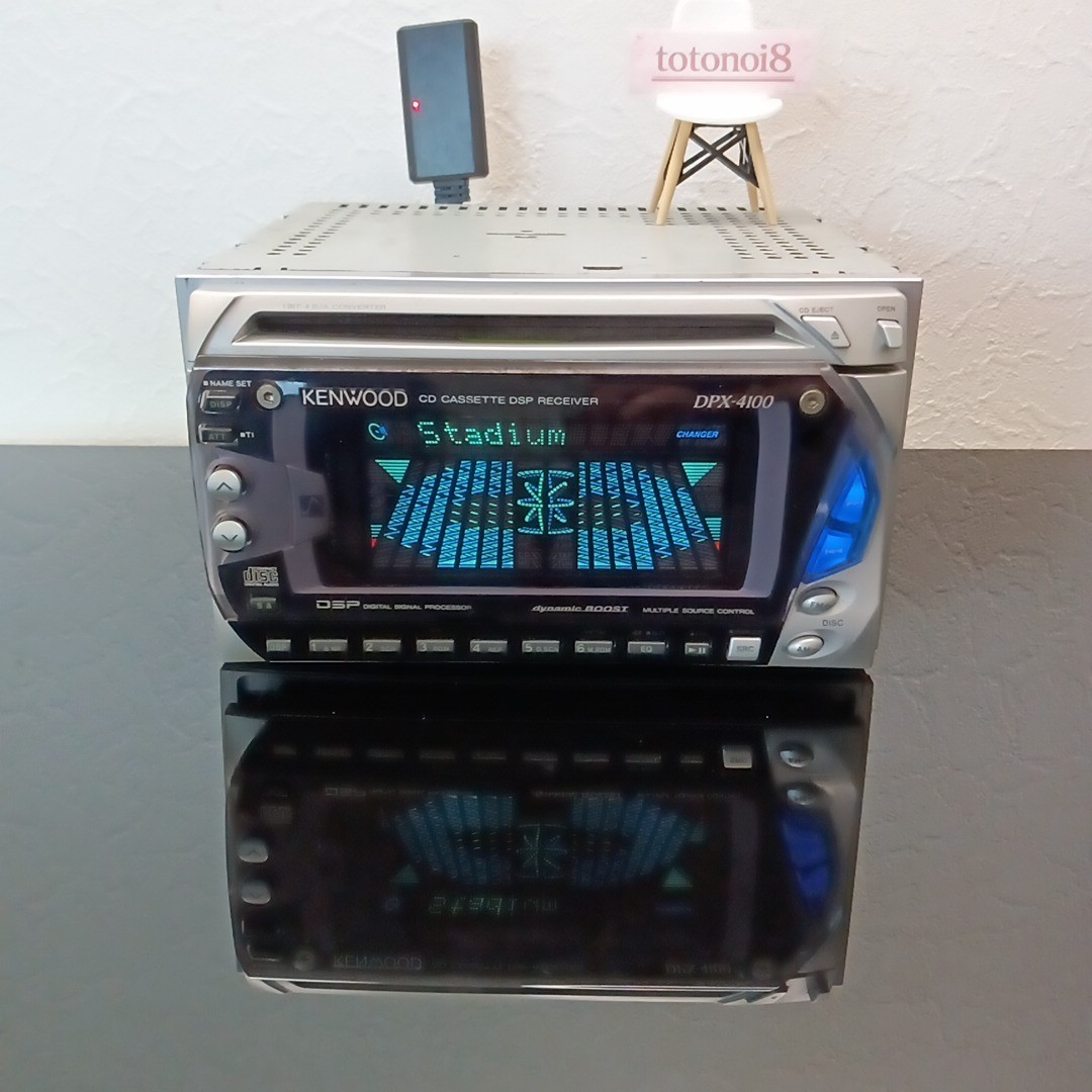 KENWOOD DPX-4100 2DIN DSP Equalizer CD/Cassette – Operation Confirmed