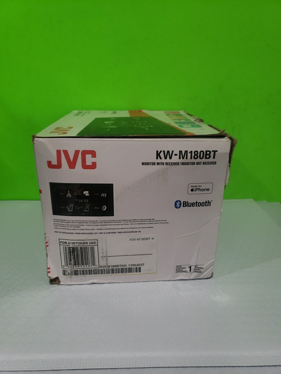 JVC KW-M180BT 6.8″ Multimedia Receiver Double-DIN with Bluetooth & USB Mirroring