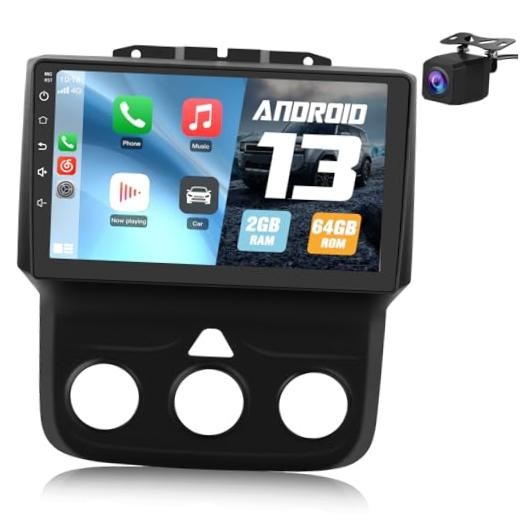 Android [2GB+64GB] Car Radio Stereo Upgrade for Dodge RAM 9″ 64GB