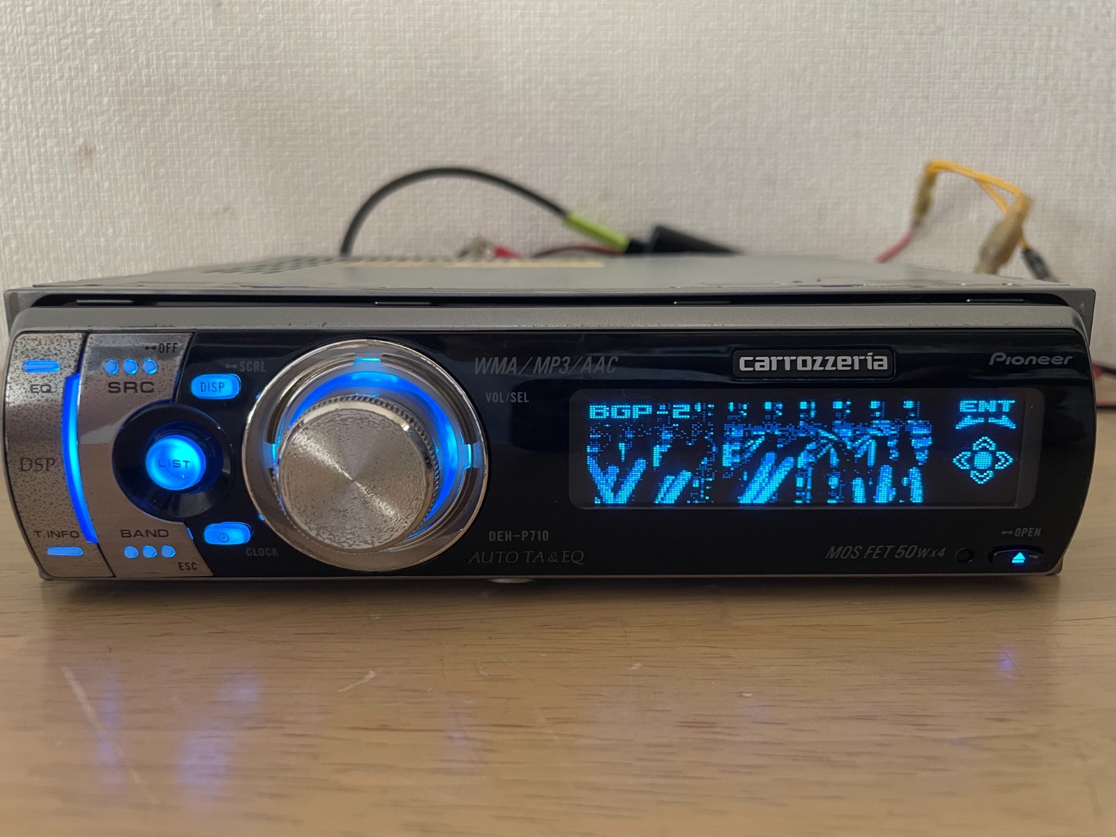 Pioneer Carrozzeria DEH-P710 1DIN Car Audio CD Bluetooth Player Tested Working