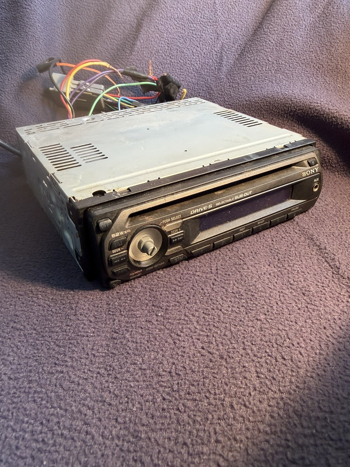 Sony CDX-GT120 Cd Player Radio missing volume knob