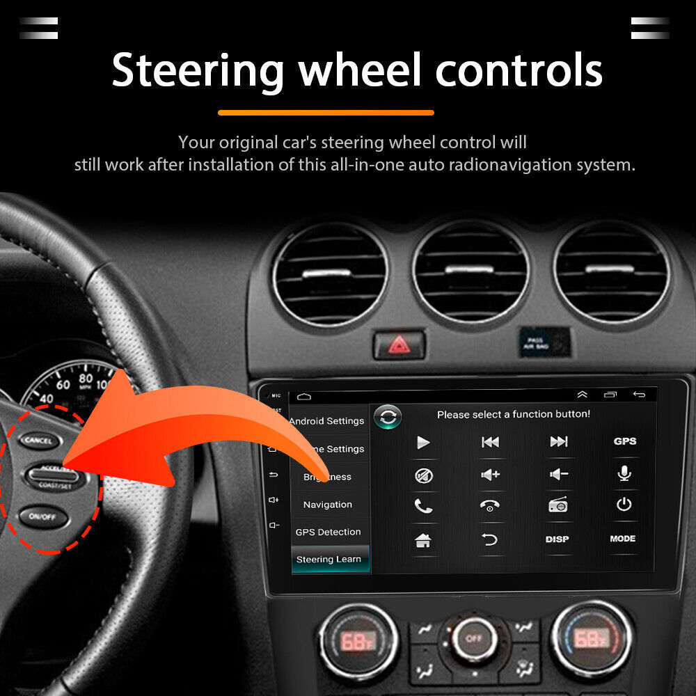 Car Radio 32GB Android AUTO GPS Stereo Carplay Media For 2008-2012 Nissan Altima