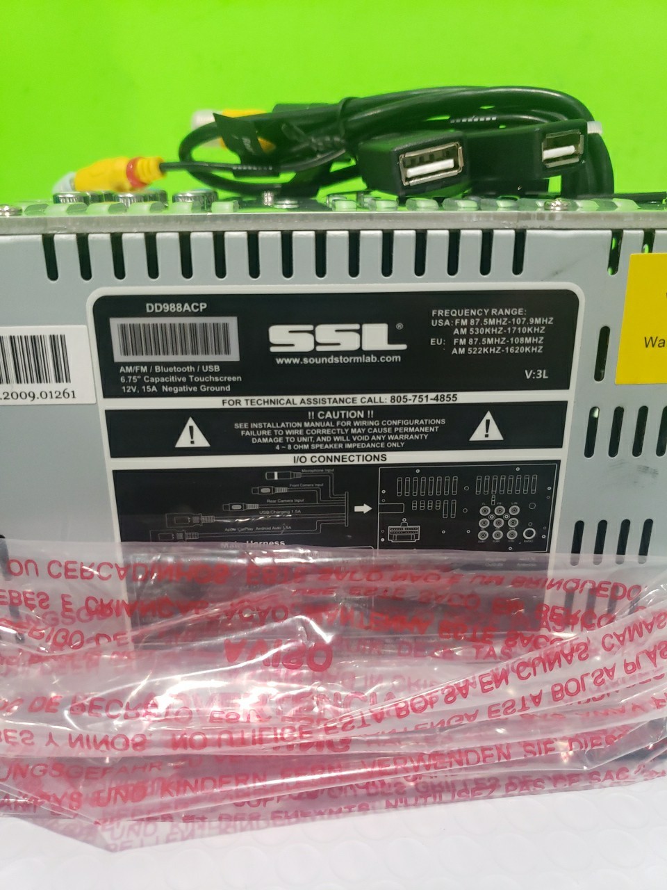 SSL Dd988ACP Bluetooth Digital Media Receiver 320 Watts. MP3 Compatible Open Box