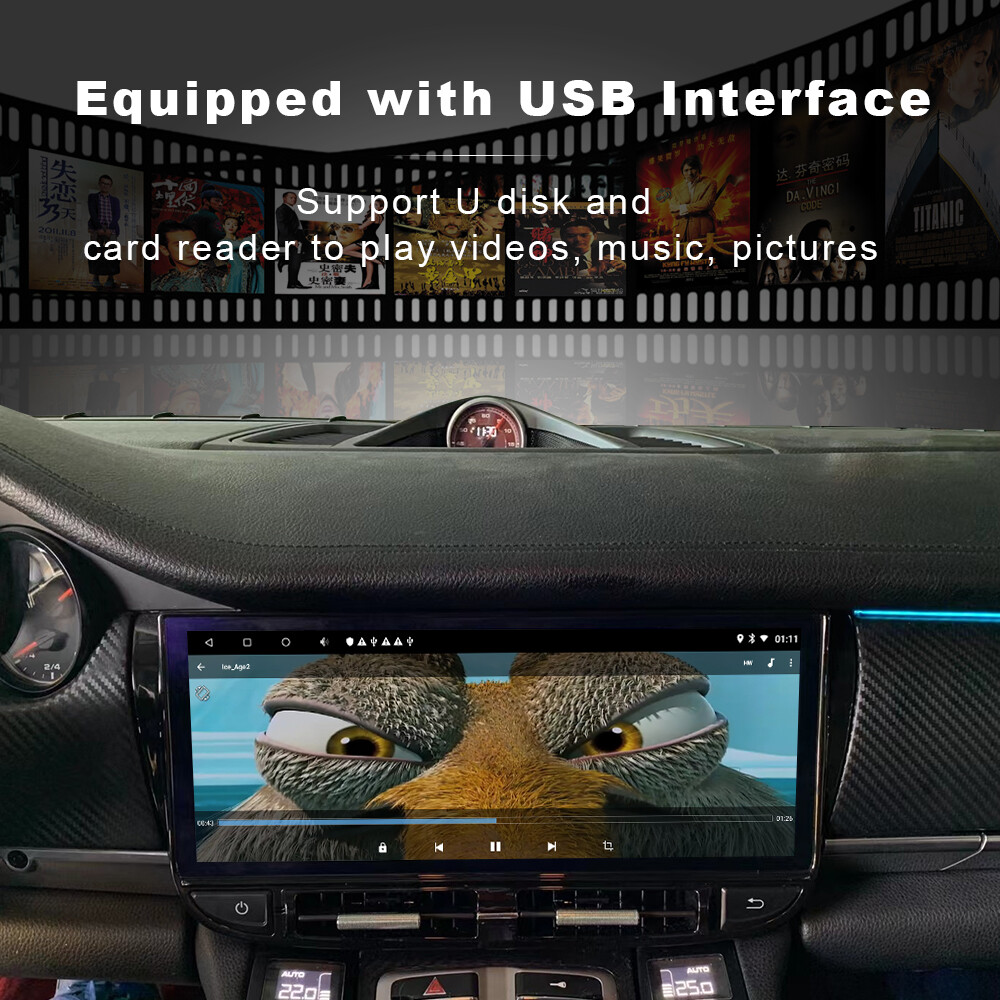 Android Car GPS 12” Radio Stereo Carplay 4+64G For Porsche Panamera 2010-2016