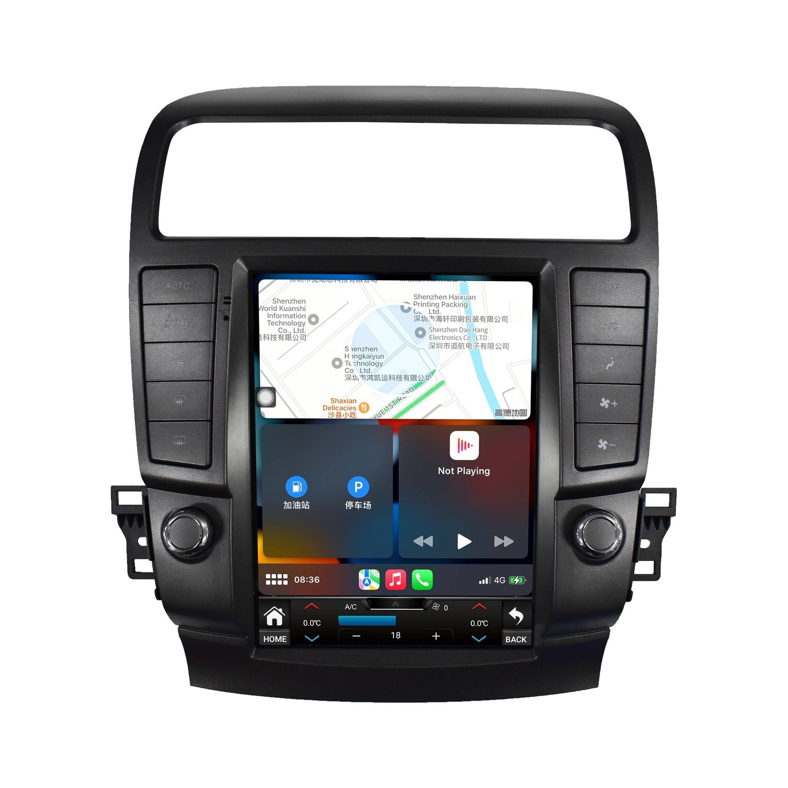 USED 10.4″ Android Car Radio Stereo GPS Navi Carplay 4+64G For Acura TSX 2003-08