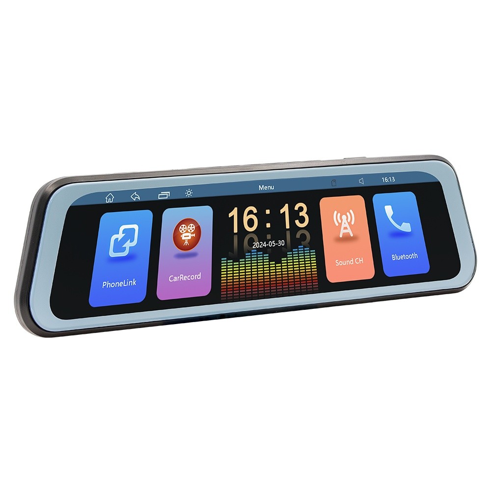 Apple CarPlay Car Rearview Mirror DVR Driving Recorder 9.36in AUX/BT/FM/TF Cam