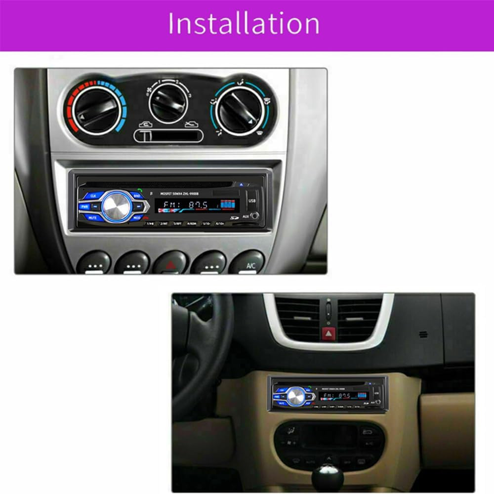 1 Din 12V Car Radio, VCD DVD CD Player Vehicle MP3 Stereo Player, Audio Stereo R