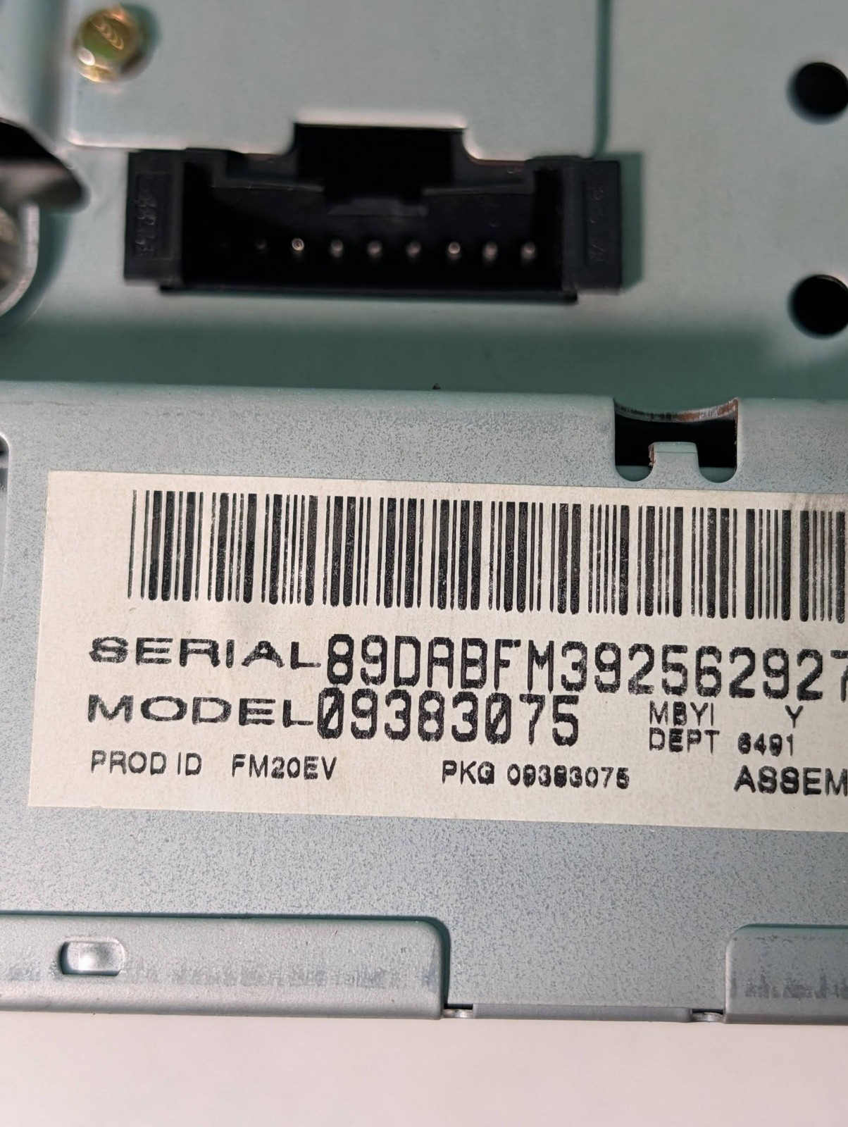 AC Delco Electronics CD Player Car Radio Am/Fm In Dash Unit Untested