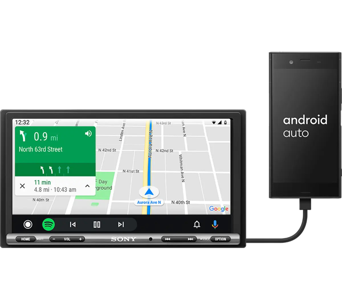 Sony XAV-AX150 6.95″ Apple CarPlay Android Auto Bluetooth Car Stereo