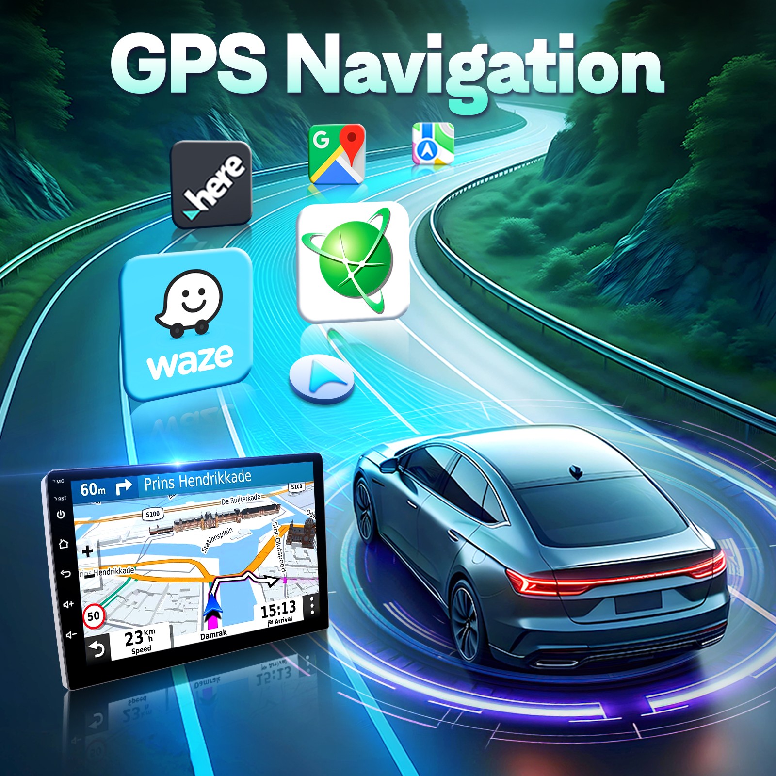 64G for Toyota Camry 2015-2017 Android Auto Car Stereo GPS Carplay Radio Camera
