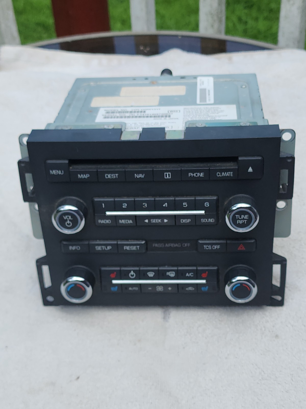OEM 2009-2012 Lincoln MKS AM FM XM 6 disc CD satellite radio receiver Climate