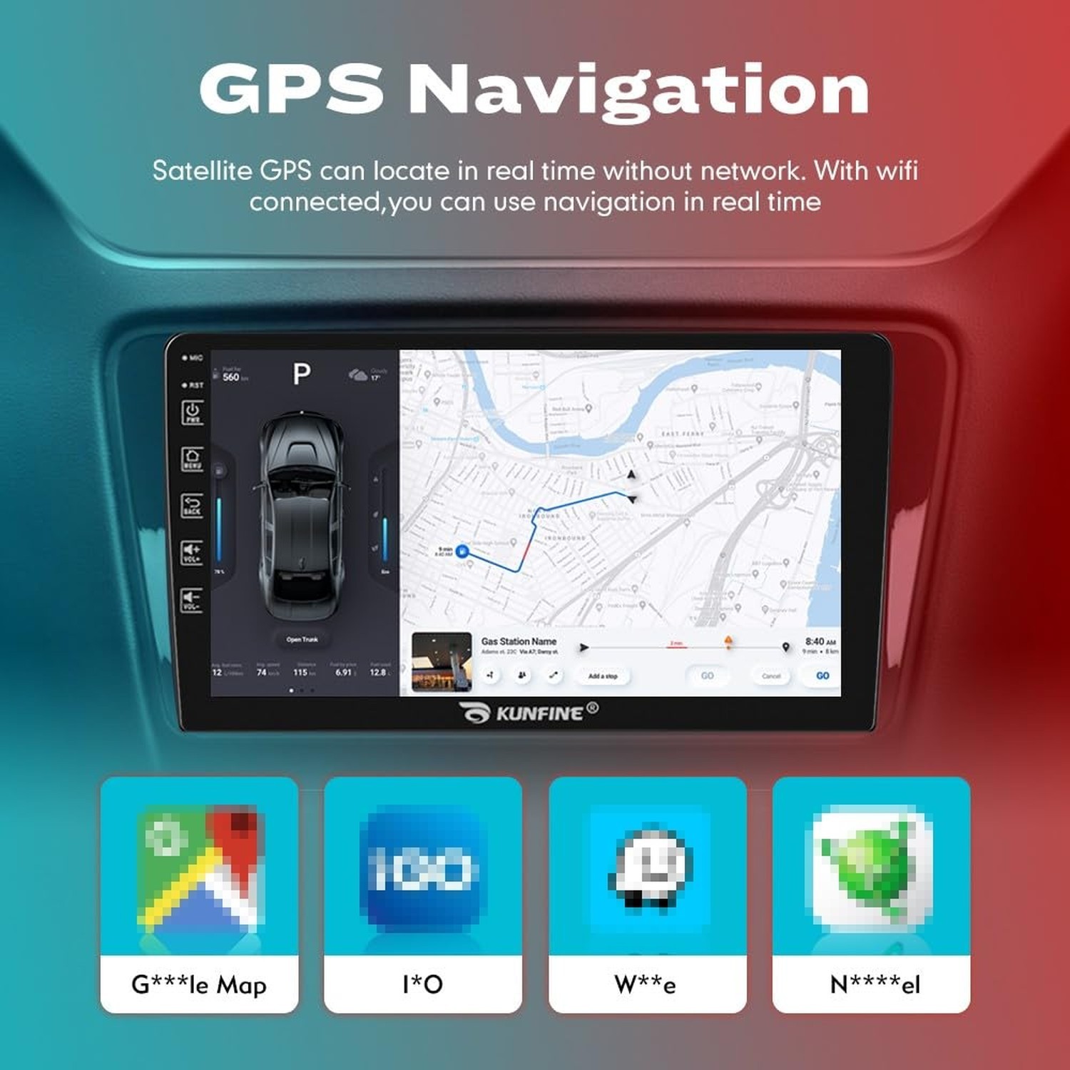 for Hyundai Elantra 2019-2020 Car CarPlay Android Auto Navigation Stereo GPS …