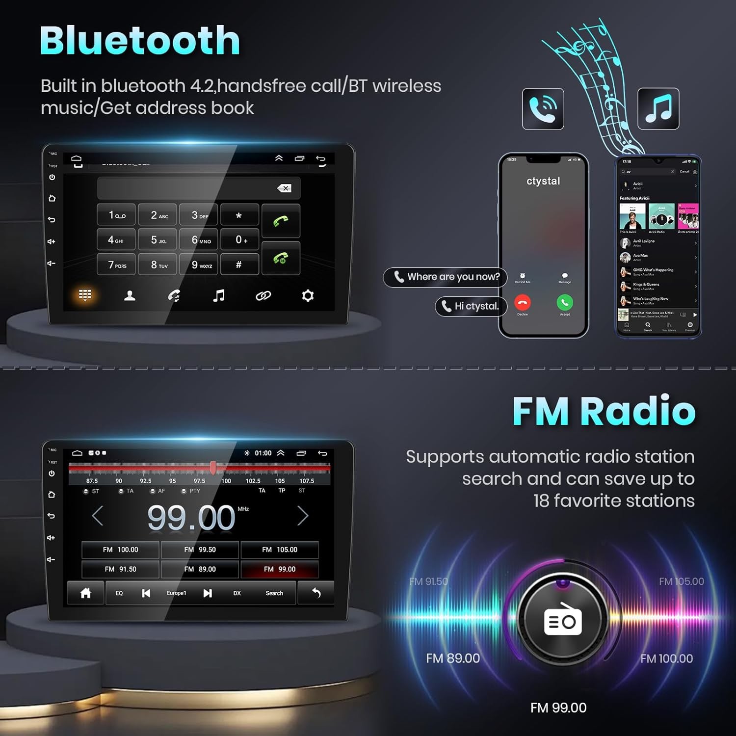 Android Car Radio GPS Stereo Player Apple Carplay For Chevrolet Camaro 2010-2015