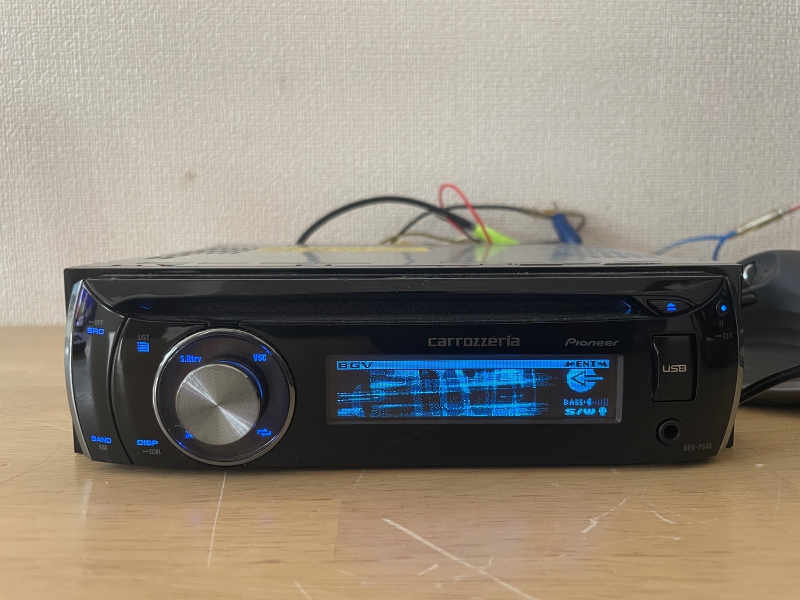 Pioneer Carrozzeria DEH-P640 Car Audio 1DIN CD Player Confirmed Operation