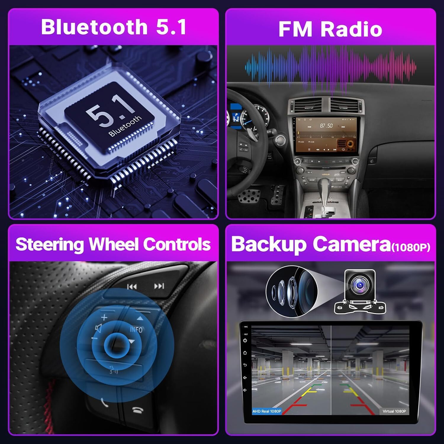 Carplay Android13 Screen Car Stereo Radio for Lexus IS250 IS300 IS350 2006-2012