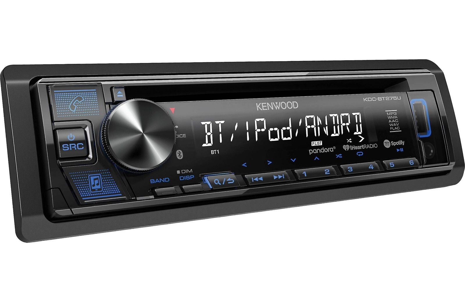 Kenwood KDC-BT275U Bluetooth CD Player Android iPhone Pandora AM FM MP3 USB Aux