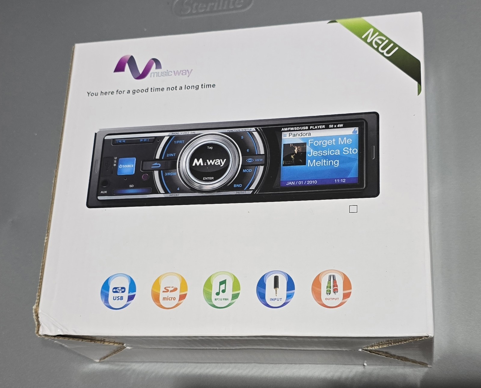 Universal Car Audio In-Dash Unit Music Way New