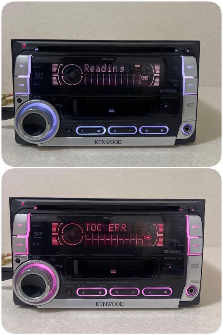 KENWOOD DPX-40U CD USB MP3 Receiver 2DIN Car Audio Player Japan Blue Light