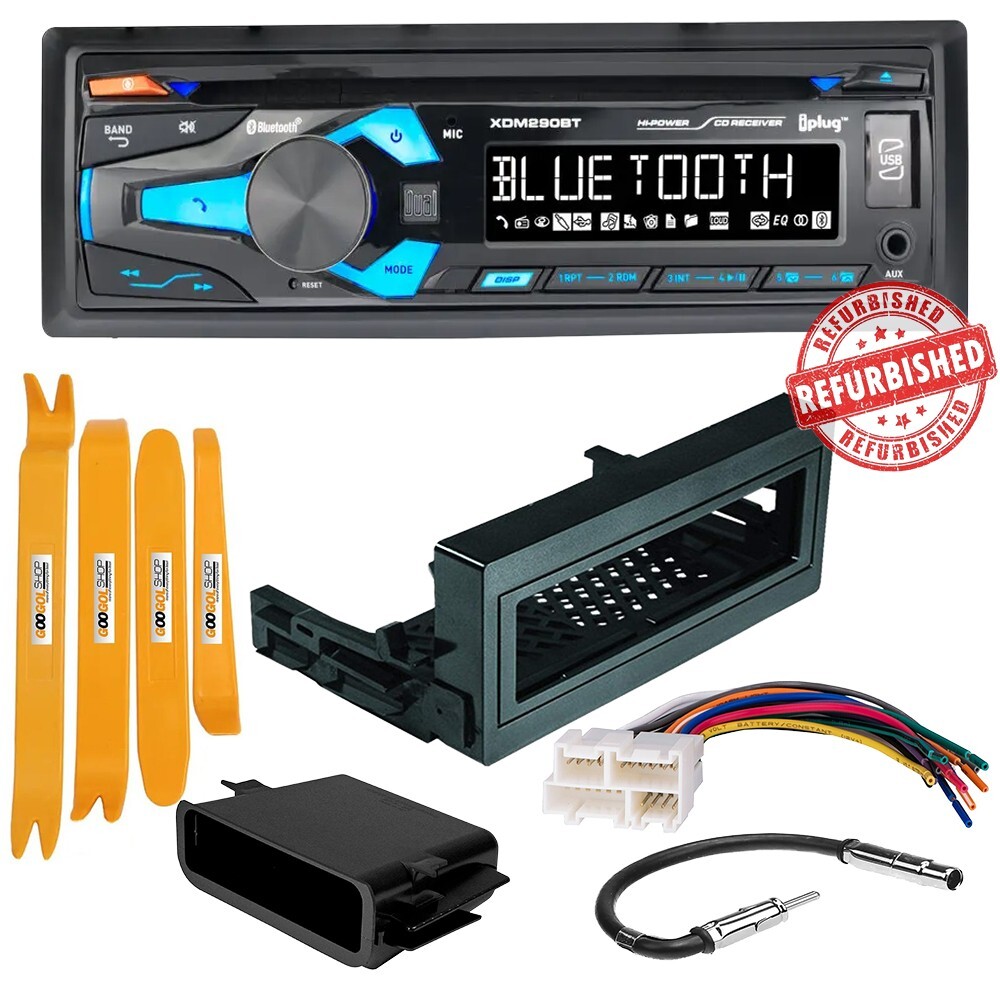 Dual XDM290BT Car Stereo CD Receiver AM/FM Radio for 1995-2002 GMC Sierra 1500