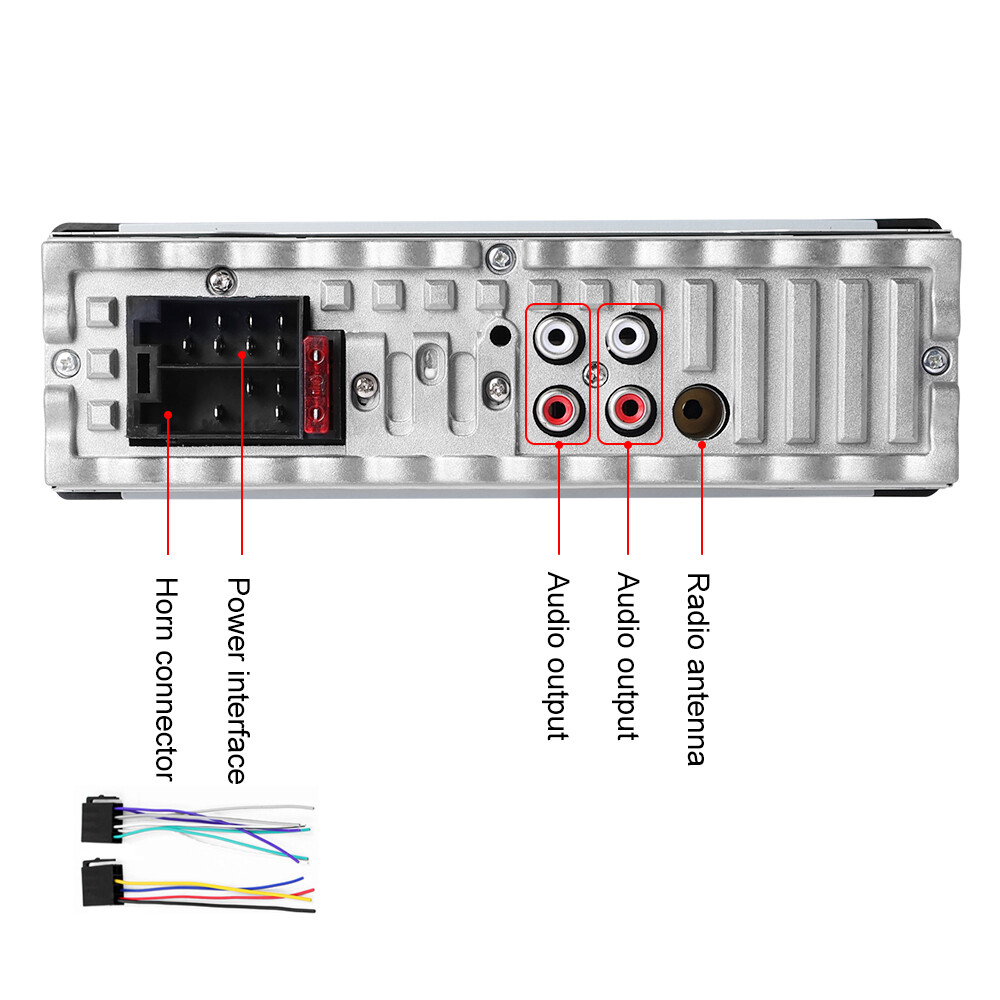 Car Stereo Audio Bluetooth In-Dash FM Aux Input Receiver SD USB MP3 Radio Player