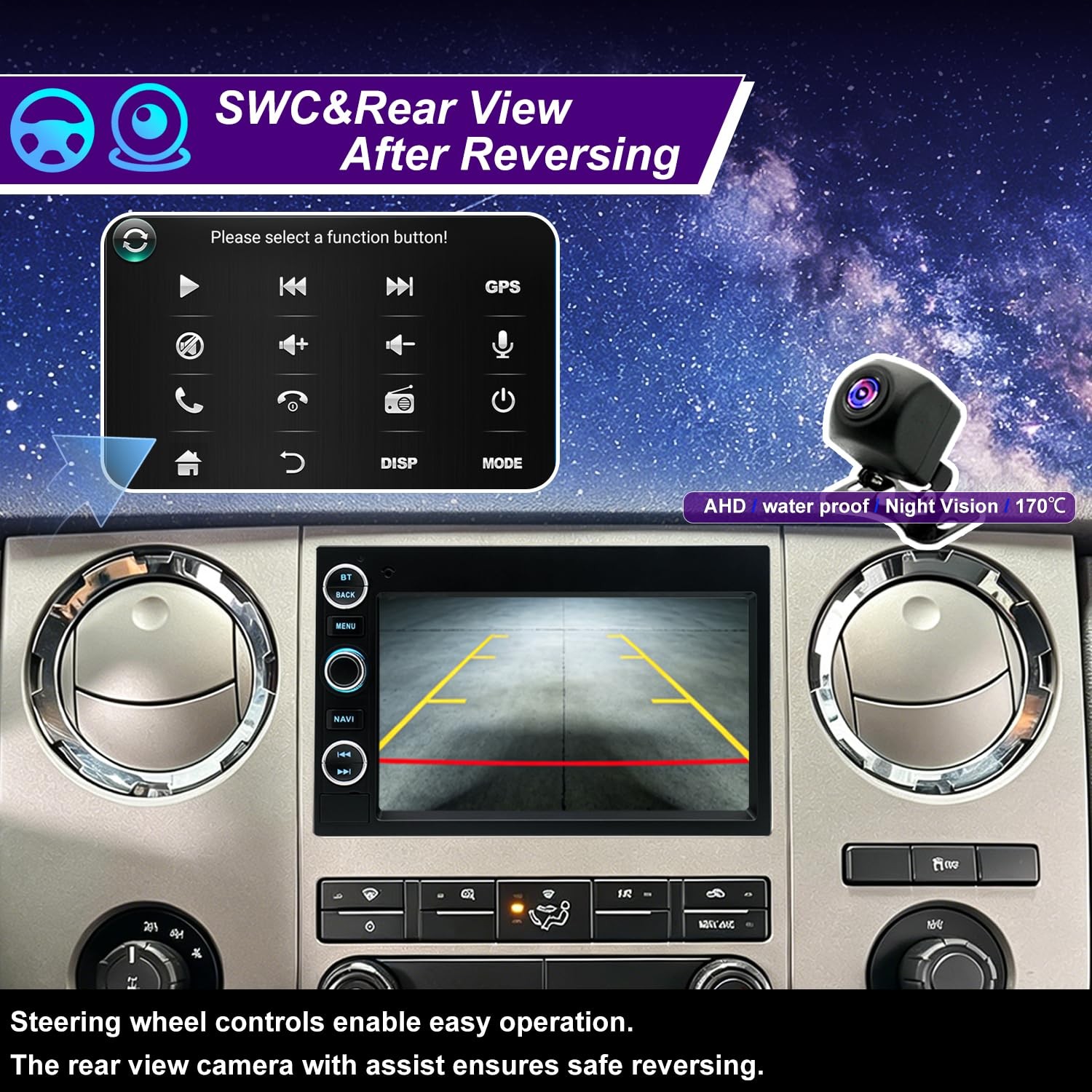 5G WiFi Radio for Ford F150/F250/F350 E-Series, Android Auto & CarPlay
