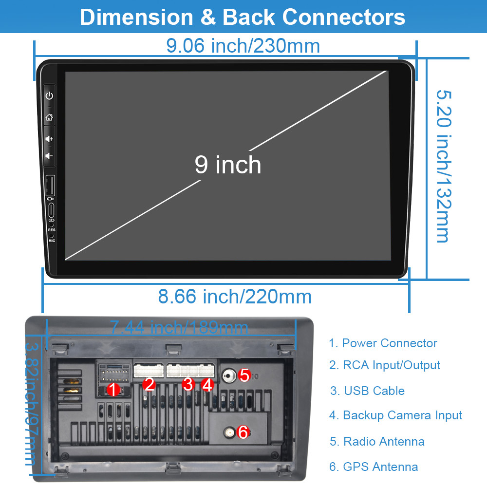 9″ For 1999-2003 Ford F150 Apple Carplay Stereo Radio Android 15 Navi GPS Player