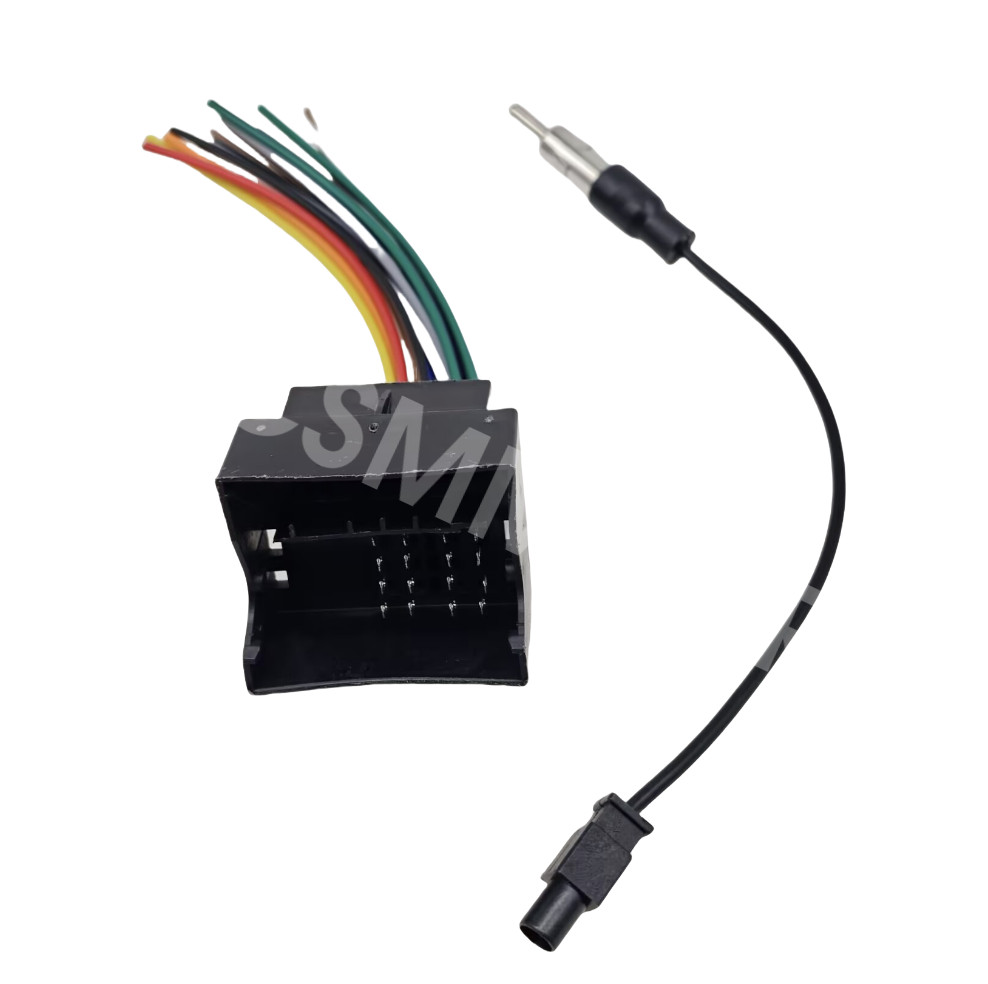 Fit For 2004-2012 BMW E90 E91 E92 E93 Stereo Double DIN Dash Kit Harness Adapter