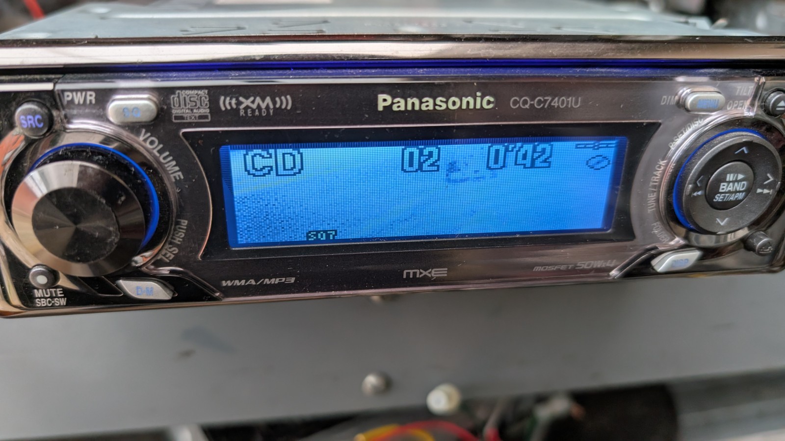 Panasonic CQ-C7401U Car Stereo Used With Bluetooth Auxiliary 🐠🐟