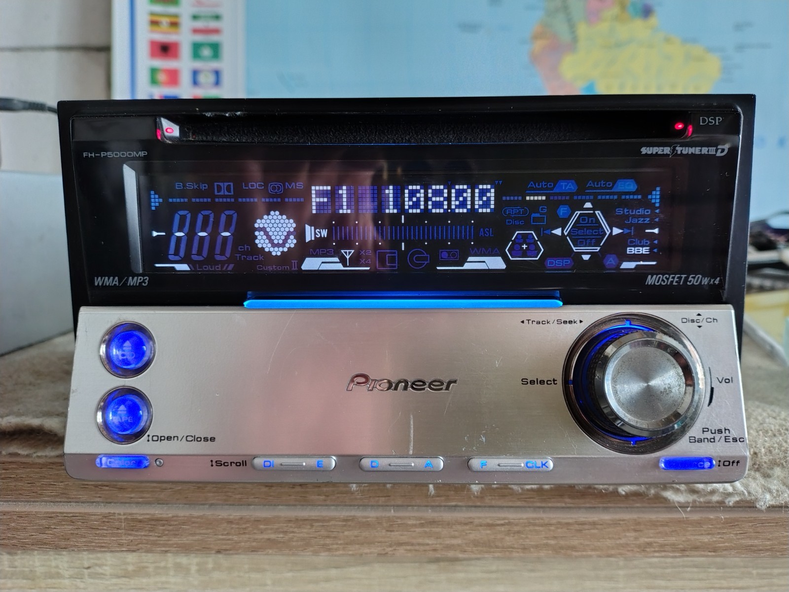 Pioneer FH-P5000MP Car Stereo CD/Cassete Player In Dash Receiver Fully Working