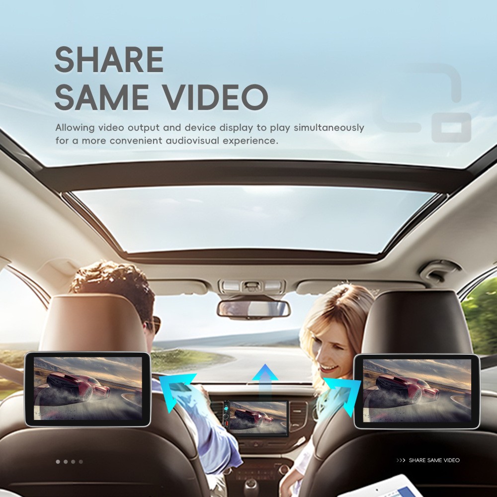 7″ Double 2 Din Car Stereo Apple CarPlay Player Radio Type-c USB + Backup Camera