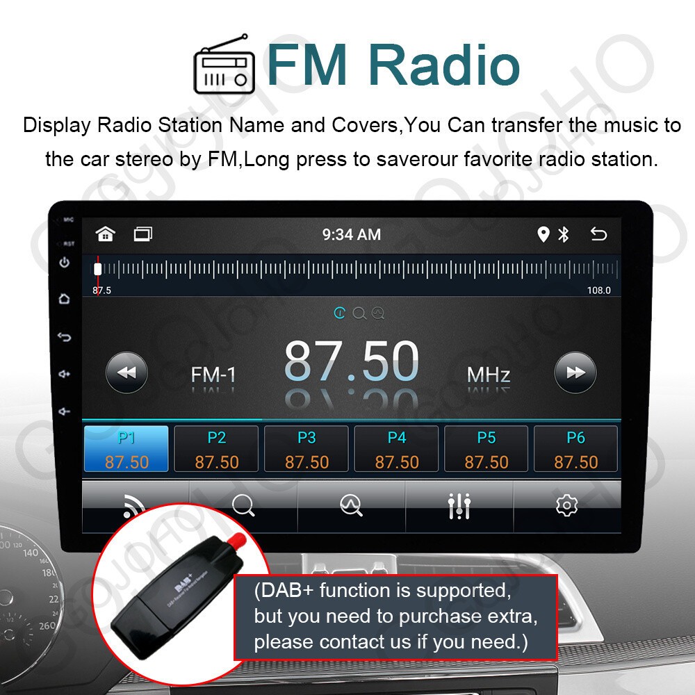 For 2004-2007 Honda Fit Jazz Radio Apple CarPlay Android 13 Car Stereo GPS Navi